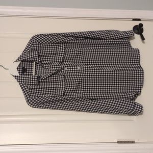 Ann Taylor Gingham Camp Shirt